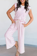 Load image into Gallery viewer, Aapparella - Casual Style Striped Short Sleeve Two-Piece Set | S-XL