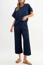 Load image into Gallery viewer, Aapparella - Women Multi-colored Textured T Shirt and Pants Set | S-2XL