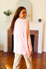 Load image into Gallery viewer, All For Love Peach Waffle Knit V Neck Dolman Top