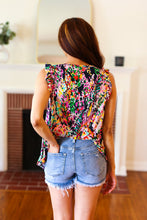 Load image into Gallery viewer, Sunny Days Multicolor Floral Ruffle Sleeveless Top