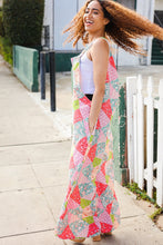 Load image into Gallery viewer, Stand Out Multicolor Boho Patchwork Wide Leg Overall Jumpsuit