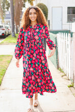 Load image into Gallery viewer, Look Adorable Ribbon Bow Tie Babydoll Tiered Maxi Dress