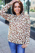 Load image into Gallery viewer, Stand Out Taupe Animal Print Hoodie