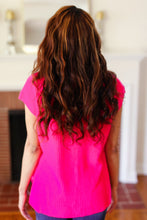 Load image into Gallery viewer, Best In Bold Hot Pink Dolman Ribbed Knit Sweater Top