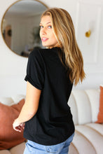 Load image into Gallery viewer, Black Cotton Wild West Graphic Tee