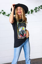 Load image into Gallery viewer, Black Cotton Nashville Graphic Knit Tee