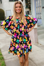 Load image into Gallery viewer, Look Adorable Ribbon Bow Tie Floral Babydoll Dress with Pockets