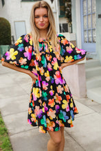 Load image into Gallery viewer, Look Adorable Ribbon Bow Tie Floral Babydoll Dress with Pockets