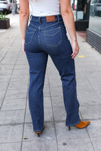 Load image into Gallery viewer, Judy Blue Dark Wash High Waisted Straight Fit Jeans