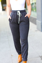 Load image into Gallery viewer, Feeling Cozy Ash Black Acid Wash Fleece Sweatpants