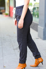 Load image into Gallery viewer, Feeling Cozy Ash Black Acid Wash Fleece Sweatpants