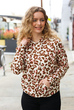 Load image into Gallery viewer, Easy Living Brown & Blush Animal Print Hoodie