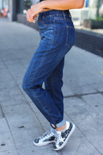 Load image into Gallery viewer, Judy Blue Dark Wash Pull On Cuffed Slim Fit Jeans