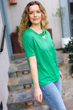 Load image into Gallery viewer, Saint Patrick Asymmetrical Sequin Banded V Neck Top