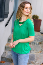 Load image into Gallery viewer, Saint Patrick Asymmetrical Sequin Banded V Neck Top