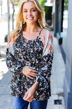 Load image into Gallery viewer, Boho Floral Ethnic Print Front Tie Woven Blouse