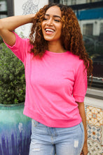 Load image into Gallery viewer, Pretty In Pink Mock Neck With Back Ribbon Bow Tie Sweater Top