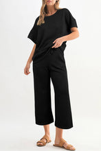 Load image into Gallery viewer, Aapparella - Women Multi-colored Textured T Shirt and Pants Set | S-2XL