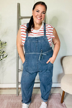 Load image into Gallery viewer, Weekend Ready Cotton Denim Baggy Leg Bib Overall Jumper