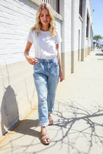 Load image into Gallery viewer, Judy Blue High-Rise Boyfriend Cuffed Hem Star Pocket Jeans