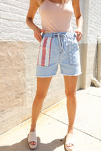 Load image into Gallery viewer, Adorable You High Rise Stars & Stripes Pocket Drawstring Shorts