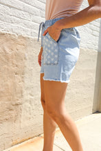 Load image into Gallery viewer, Adorable You High Rise Stars & Stripes Pocket Drawstring Shorts