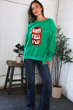 Load image into Gallery viewer, 'Happy Fall Y'all' Kelly Green Sweater
