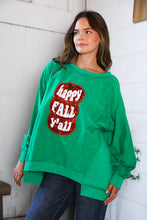 Load image into Gallery viewer, 'Happy Fall Y'all' Kelly Green Sweater