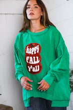 Load image into Gallery viewer, 'Happy Fall Y'all' Kelly Green Sweater