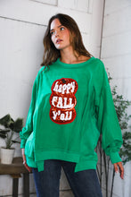 Load image into Gallery viewer, 'Happy Fall Y'all' Kelly Green Sweater