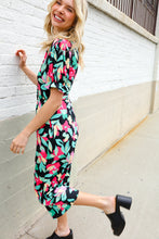 Load image into Gallery viewer, Spring Vibes Tropical Floral Ruffle Sleeve Wide Leg Jumpsuit
