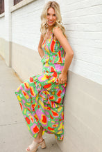 Load image into Gallery viewer, Sunny Days Abstract Print Tiered Ruffle Smocked Sleeveless Maxi