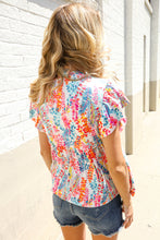 Load image into Gallery viewer, Perfect Find Ivory Floral Leaf Print Short Sleeve Babydoll Top