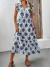 Load image into Gallery viewer, Lovesoft - Loose-Fit Deep V-Neck Floral Print Maxi Dress