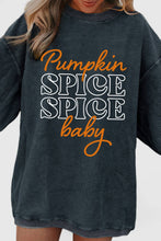 Load image into Gallery viewer, Suhkasana - Pumpkin Spice Baby Textured Graphic Sweatshirt