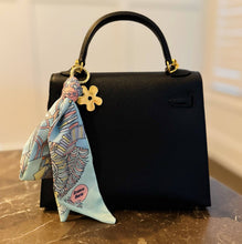 Load image into Gallery viewer, Ellison+Young - Golden Charm Luxe Print Scarf Bag Charm