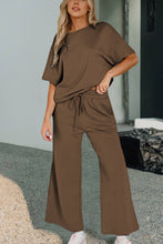 Load image into Gallery viewer, Aapparella - Women Multi-colored Textured T Shirt and Pants Set | S-2XL