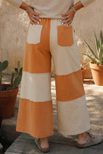 Load image into Gallery viewer, Little Daisy Closet - F/W26 Raw Seam Colorblock Wide Leg Ankle Length Casual Pants