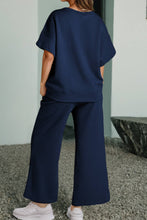 Load image into Gallery viewer, Aapparella - Women Multi-colored Textured T Shirt and Pants Set | S-2XL