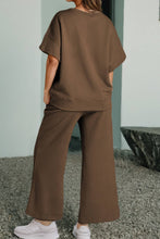 Load image into Gallery viewer, Aapparella - Women Multi-colored Textured T Shirt and Pants Set | S-2XL