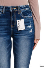 Load image into Gallery viewer, Feeling Empowered Denim Distressed Boot Cut Jeans