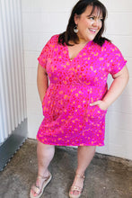 Load image into Gallery viewer, Rose Leopard Surplice V Neck Pocketed Dress