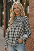 Load image into Gallery viewer, Wildwood Check White Smock