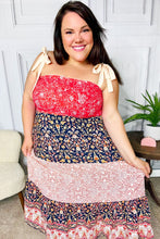 Load image into Gallery viewer, Vacay Vibes Orange Floral Smocked Tube Top Tiered Maxi Dress