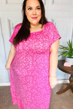 Load image into Gallery viewer, Perfectly You Fuchsia Ditzy Floral Fit & Flare Maxi Dress