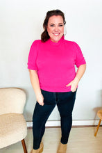 Load image into Gallery viewer, Pretty In Pink Mock Neck With Back Ribbon Bow Tie Sweater Top