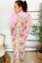 Load image into Gallery viewer, Stand Out Multicolor Boho Patchwork Wide Leg Overall Jumpsuit