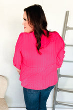Load image into Gallery viewer, Stay With Me Pink V Neck Ribbon Bow Babydoll Woven Blouse