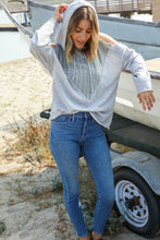 Load image into Gallery viewer, Adventure Ready Cold Shoulder Color Block Pullover Hoodie