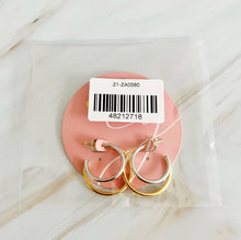 Load image into Gallery viewer, Ellison+Young - Uptown Two Tone Hoop Earrings